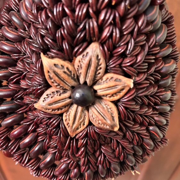 VTG Rare 60s Apple seed hand made purse. EUC no broken pieces. - Picture 4 of 10